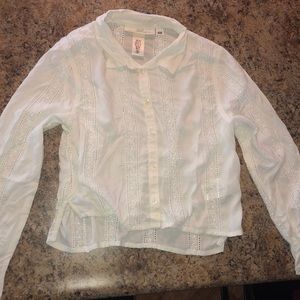 H&M white long sleeve shirt